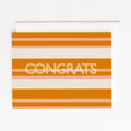 Pink & Orange Stripe Congrats Card
