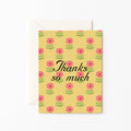 Thanks So Much Block Print Card
