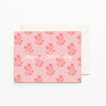 Pink Happy Birthday Block Print Card