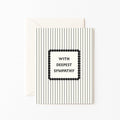 With Deepest Sympathy Stripe Card