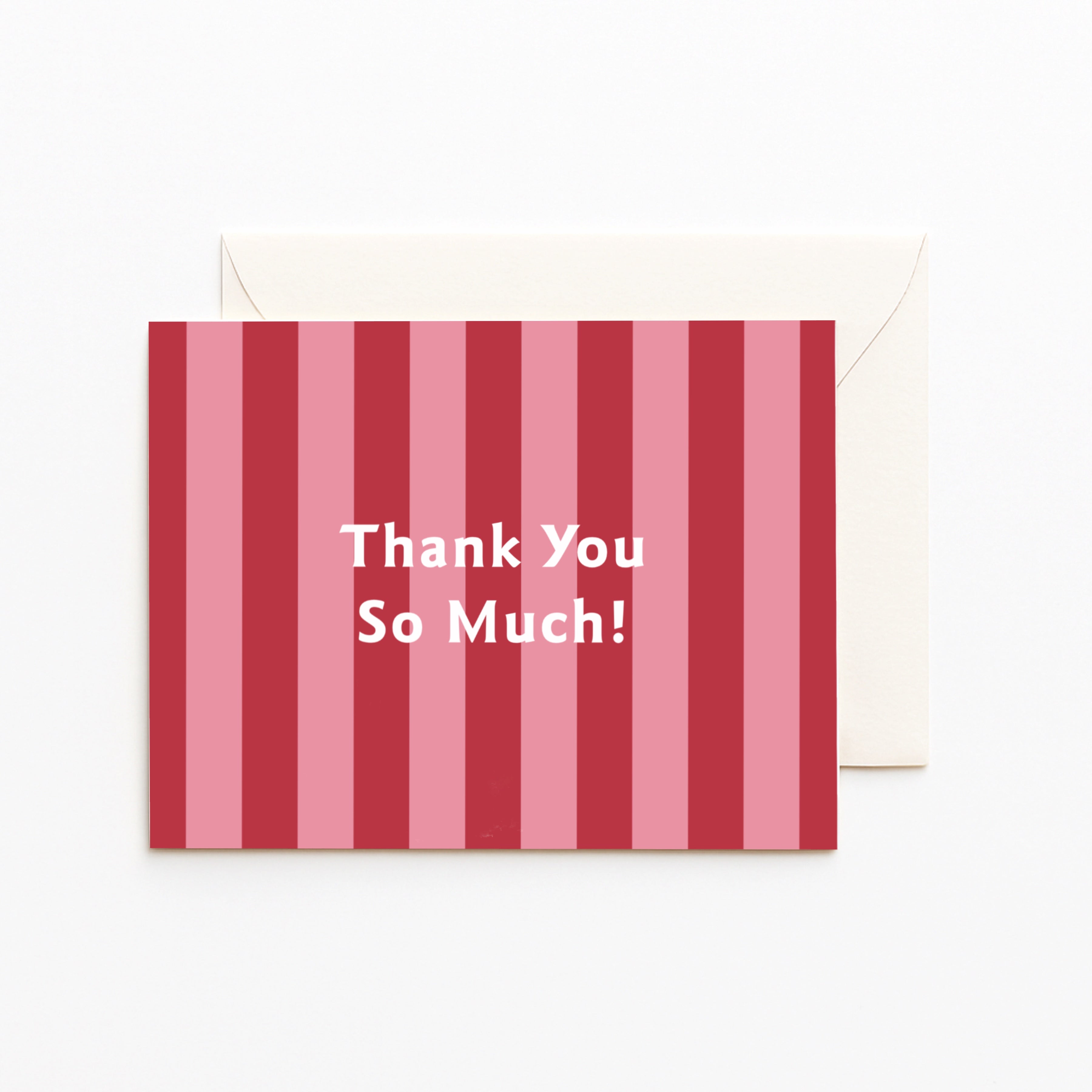 Thank You So Much Stripe Card