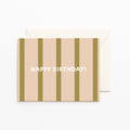 Happy Birthday Stripe Card