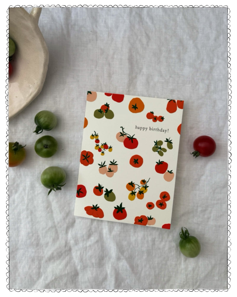 Tomato Happy Birthday Card
