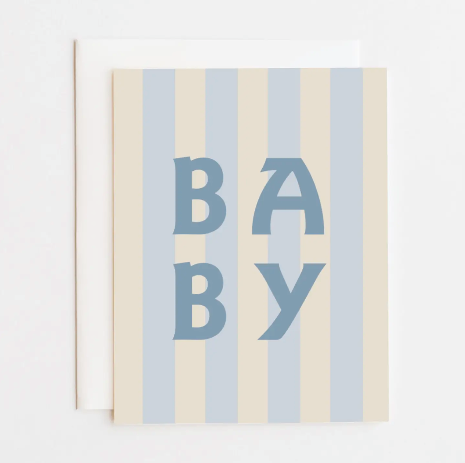 Blue Baby Stripe Card